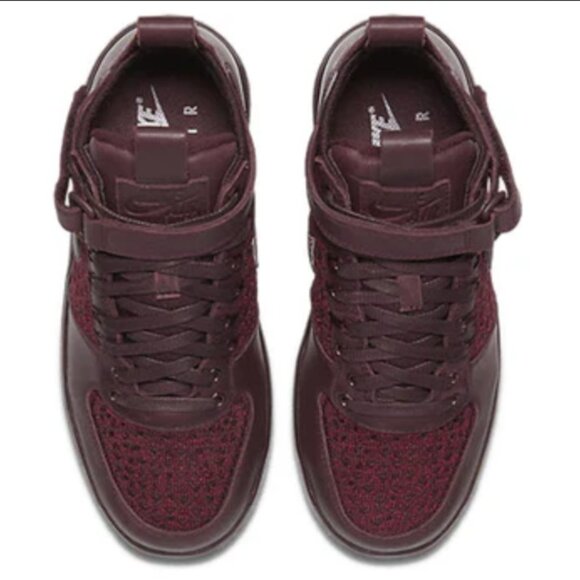 Nike Lunar Force 1 Flyknit Workboot Deep Burgundy, 8 EUC - Picture 4 of 13